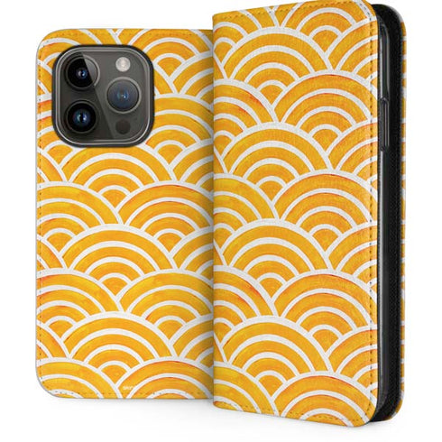Japanese Wave by Cat Coq iPhone 15 Pro Folio Case